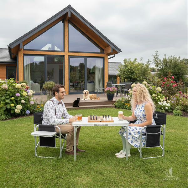 Изображение товара Комплект складной мебели Coyote HKTB-1027M / HKC-1046 (черный)