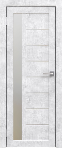 Изображение товара Дверь межкомнатная Юни Амати 04 60x200 (бетон снежный/стекло белое)
