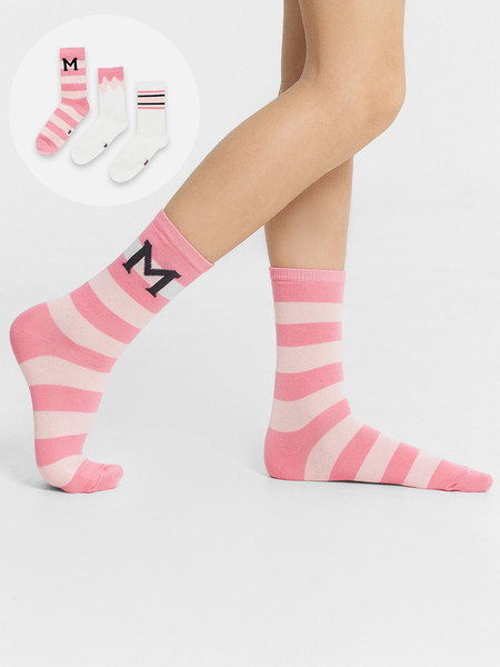 Изображение товара Носки детские Mark Formelle 430A-3066 (р.24, лиловый/белый-3)