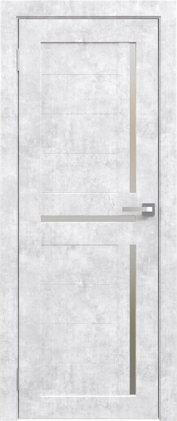 Изображение товара Дверь межкомнатная Юни Амати 18 90x200 (бетон снежный/стекло белое)