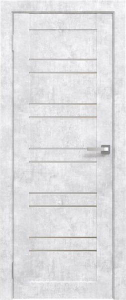 Изображение товара Дверь межкомнатная Юни Амати 25 80x200 (бетон снежный/стекло белое)