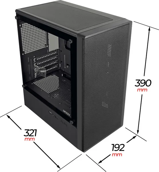 Изображение товара Корпус для компьютера Ginzzu CL401 (черный)
