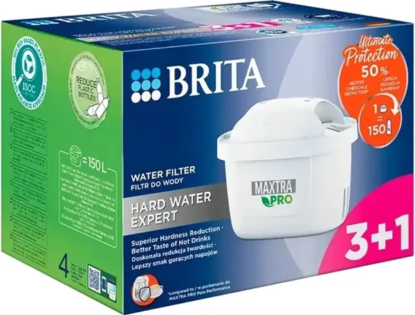Изображение товара Комплект картриджей для фильтра Brita Maxtra Pro Hard Water Expert (3+1шт)