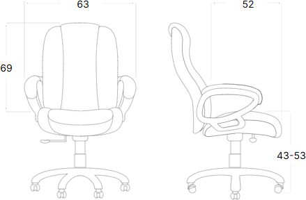 Изображение товара Кресло офисное King Style ATL-5 Fortline Chrome (черный)