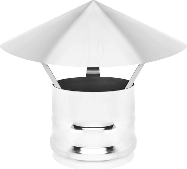 Изображение товара Зонт-заглушка дымохода Везувий AISI 304 0.8/0.5 д.115