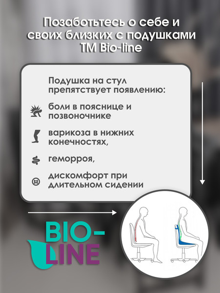 Изображение товара Подушка на стул BIO-LINE Габардин 42x85 / PSM85x42 (бежевый)