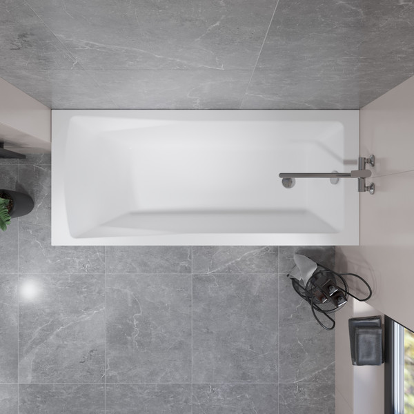 Изображение товара Ванна акриловая Lauter Aurora 150x70 / 21010050 (с каркасом и сифоном 21Y31001 матовый черный)