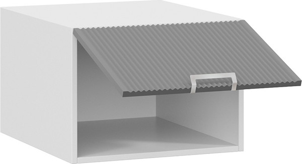 Изображение товара Шкаф под вытяжку ТриЯ Кимберли 1В5ГП с одной откидной дверью (белый/титан)