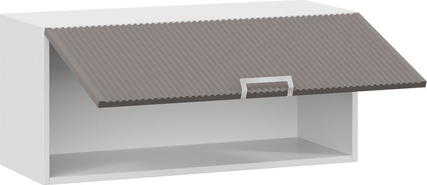 Изображение товара Шкаф под вытяжку ТриЯ Кимберли 1В8Г с одной откидной дверью (белый/муссон)