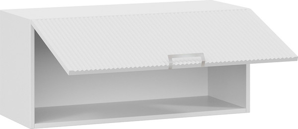 Изображение товара Шкаф под вытяжку ТриЯ Кимберли 1В8Г с одной откидной дверью (белый/сноу)