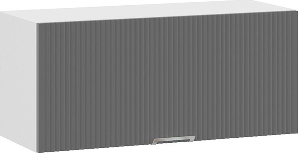 Изображение товара Шкаф под вытяжку ТриЯ Кимберли 1В8Г с одной откидной дверью (белый/титан)