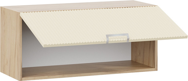 Изображение товара Шкаф под вытяжку ТриЯ Кимберли 1В8Г с одной откидной дверью (дуб крафт золотой/крем)