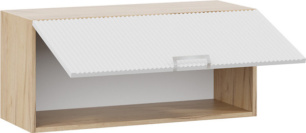 Изображение товара Шкаф под вытяжку ТриЯ Кимберли 1В8Г с одной откидной дверью (дуб крафт золотой/сноу)