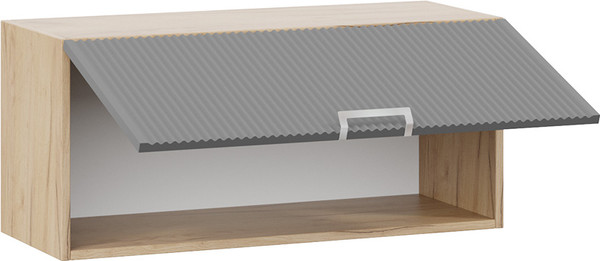 Изображение товара Шкаф под вытяжку ТриЯ Кимберли 1В8Г с одной откидной дверью (дуб крафт золотой/титан)