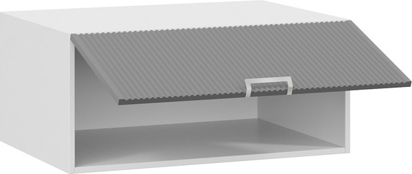 Изображение товара Шкаф под вытяжку ТриЯ Кимберли 1В8ГП с одной откидной дверью (белый/титан)