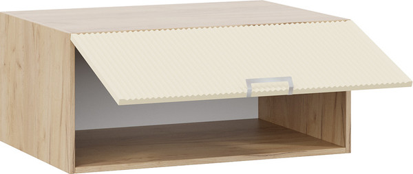 Изображение товара Шкаф под вытяжку ТриЯ Кимберли 1В8ГП с одной откидной дверью (дуб крафт золотой/крем)