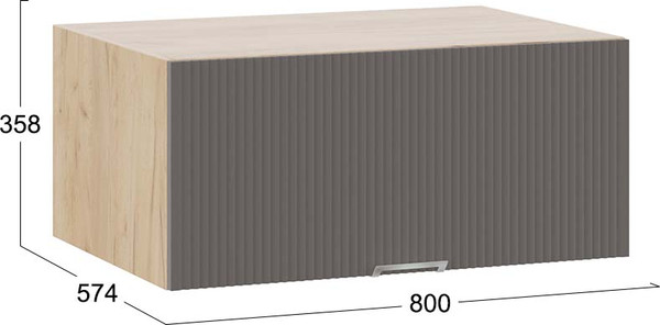 Изображение товара Шкаф под вытяжку ТриЯ Кимберли 1В8ГП с одной откидной дверью (дуб крафт золотой/муссон)