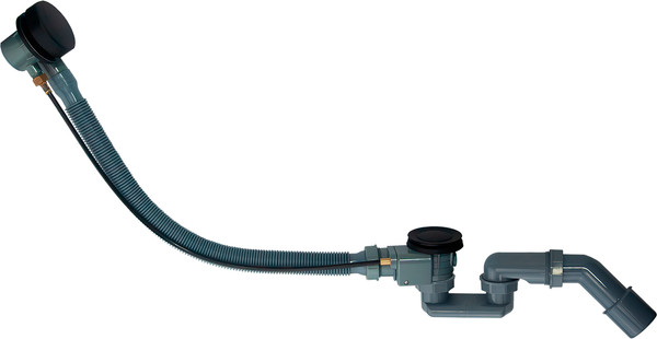 Изображение товара Ванна акриловая Lauter Aurora 150x70 / 21010050 (с ножками, лицевым экраном и сифоном 21Y32001 матовый черный)