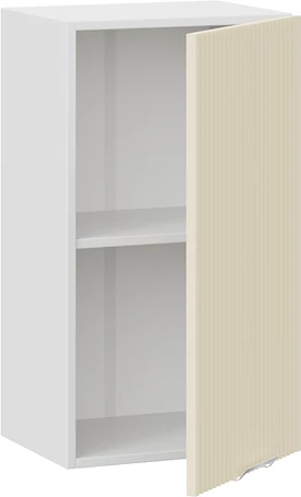 Изображение товара Шкаф навесной для кухни ТриЯ  Кимберли 1ВВ4 с одной дверью (белый/крем)
