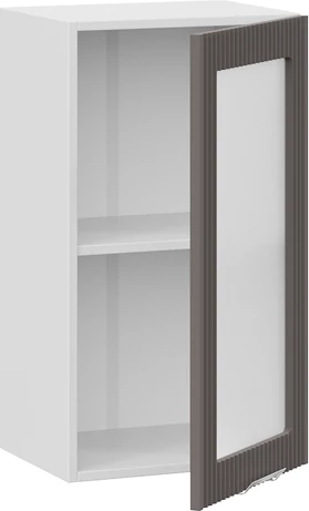 Изображение товара Шкаф навесной для кухни ТриЯ Кимберли 1ВВ4С с одной дверью (белый/муссон)