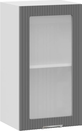 Изображение товара Шкаф навесной для кухни ТриЯ Кимберли 1ВВ4С с одной дверью (белый/титан)