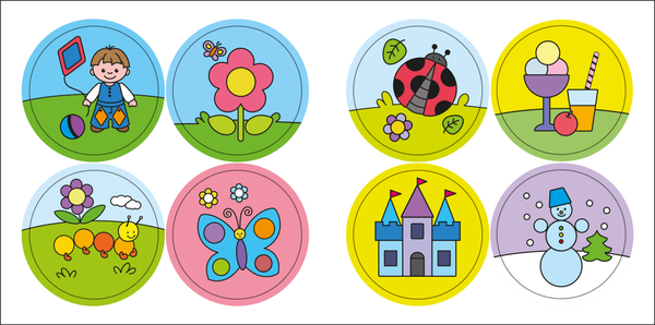 Изображение товара Раскраска Мозаика-Синтез Для малышей с наклейками. На прогулке / МС14577