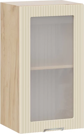 Изображение товара Шкаф навесной для кухни ТриЯ Кимберли 1ВВ4С с одной дверью (дуб крафт золотой/крем)