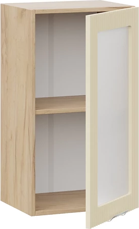 Изображение товара Шкаф навесной для кухни ТриЯ Кимберли 1ВВ4С с одной дверью (дуб крафт золотой/крем)