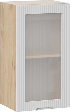 Изображение товара Шкаф навесной для кухни ТриЯ Кимберли 1ВВ4С с одной дверью (дуб крафт золотой/сноу)