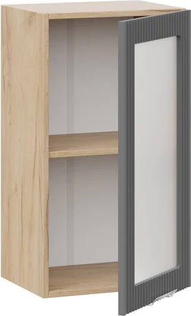 Изображение товара Шкаф навесной для кухни ТриЯ Кимберли 1ВВ4С с одной дверью (дуб крафт золотой/титан)