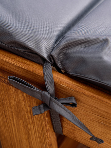 Изображение товара Матрас для садовой мебели BIO-LINE Оксфорд с завязками 60x190 / SZO (серый)