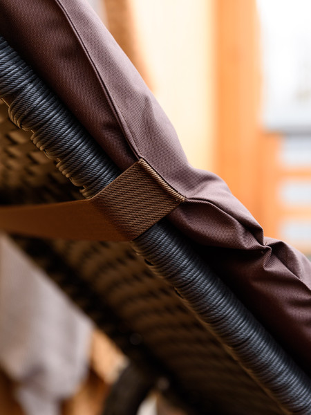 Изображение товара Матрас для садовой мебели BIO-LINE Оксфорд с завязками 60x190 / SZO (коричневый)