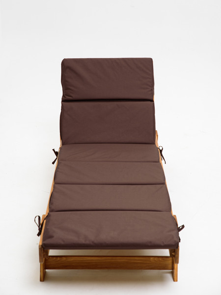 Изображение товара Матрас для садовой мебели BIO-LINE Оксфорд с завязками 60x190 / SZO (коричневый)