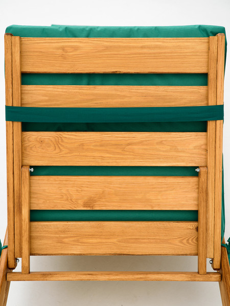 Изображение товара Матрас для садовой мебели BIO-LINE Оксфорд с завязками 60x190 / SZO (зеленый)