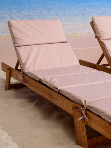 Изображение товара Матрас для садовой мебели BIO-LINE Оксфорд с завязками 60x190 / SZO (бежевый)