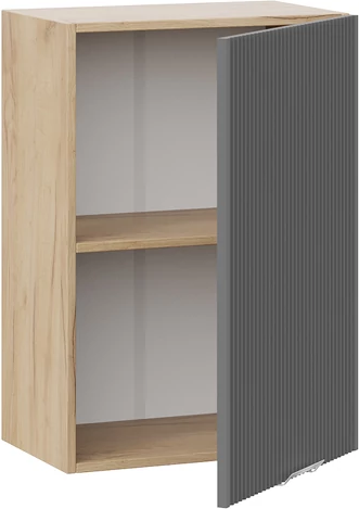 Изображение товара Шкаф навесной для кухни ТриЯ Кимберли 1ВВ5 с одной дверью (дуб крафт золотой/титан)