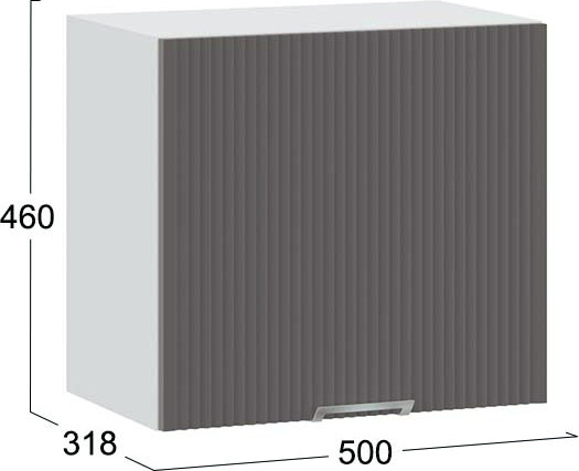 Изображение товара Шкаф под вытяжку ТриЯ Кимберли 1ВВ5Г с одной откидной дверью (белый/муссон)