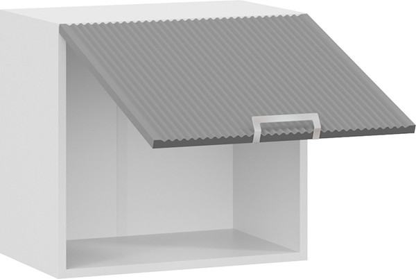 Изображение товара Шкаф под вытяжку ТриЯ Кимберли 1ВВ5Г с одной откидной дверью (белый/титан)