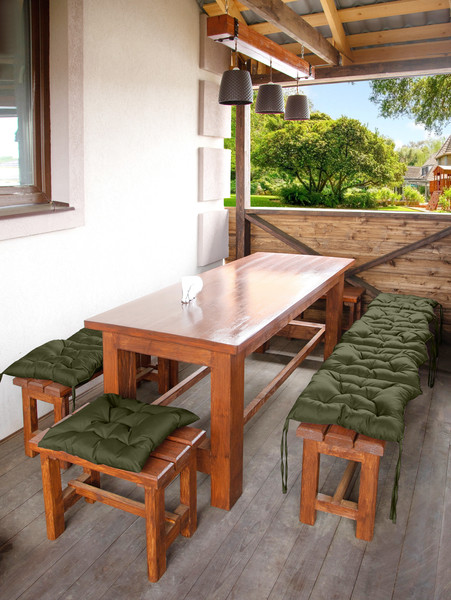 Изображение товара Матрас для садовой мебели BIO-LINE Оксфорд с 4 завязками 50x125 / MO50x125 (хаки)