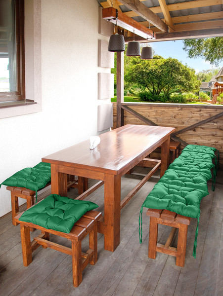 Изображение товара Матрас для садовой мебели BIO-LINE Оксфорд с 4 завязками 50x125 / MO50x125 (зеленый)