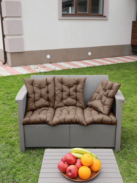 Изображение товара Матрас для садовой мебели BIO-LINE Оксфорд с 4 завязками 50x125 / MO50x125 (коричневый)