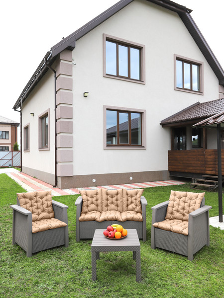 Изображение товара Матрас для садовой мебели BIO-LINE Оксфорд с 4 завязками 50x125 / MO50x125 (бежевый)