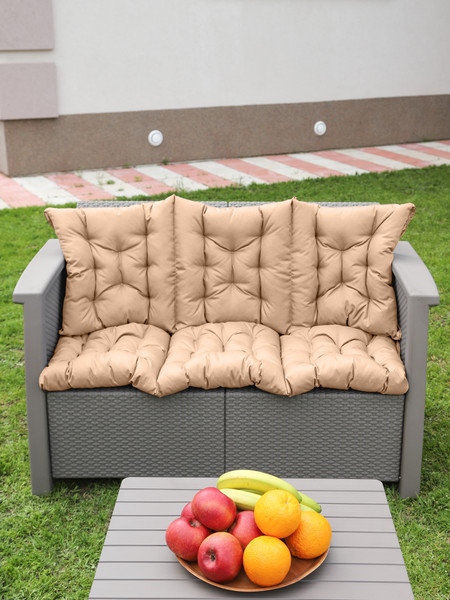 Изображение товара Матрас для садовой мебели BIO-LINE Оксфорд с 4 завязками 50x125 / MO50x125 (бежевый)