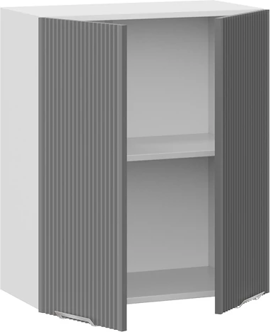 Изображение товара Шкаф навесной для кухни ТриЯ Кимберли 1ВВ6 с двумя дверьми (белый/титан)