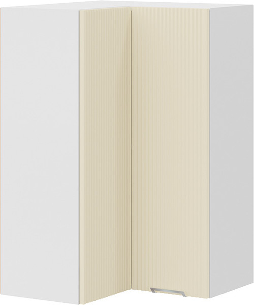 Изображение товара Шкаф навесной для кухни ТриЯ Кимберли 1ВВ6УП угловой прямой (белый/крем)