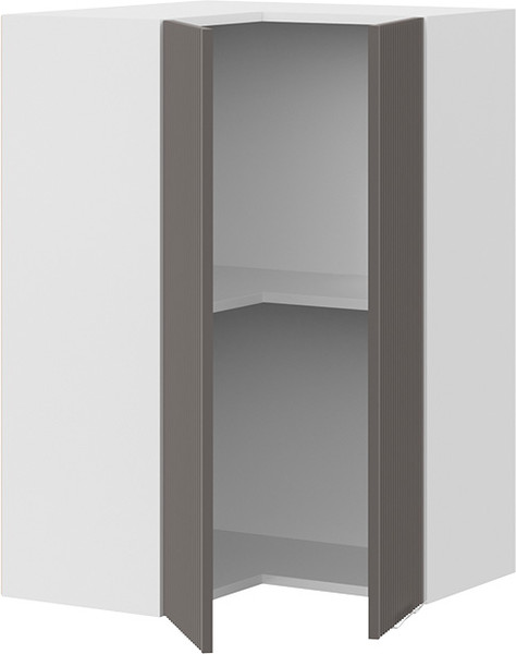 Изображение товара Шкаф навесной для кухни ТриЯ Кимберли 1ВВ6УП угловой прямой (белый/муссон)