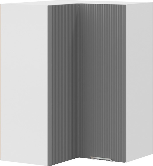 Изображение товара Шкаф навесной для кухни ТриЯ Кимберли 1ВВ6УП угловой прямой (белый/титан)