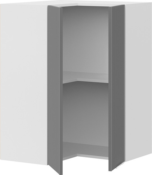 Изображение товара Шкаф навесной для кухни ТриЯ Кимберли 1ВВ6УП угловой прямой (белый/титан)