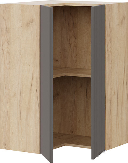 Изображение товара Шкаф навесной для кухни ТриЯ Кимберли 1ВВ6УП угловой прямой (дуб крафт золотой/муссон)