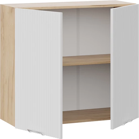 Изображение товара Шкаф навесной для кухни ТриЯ Кимберли 1ВВ8 с двумя дверьми (дуб крафт золотой/сноу)